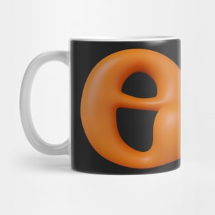 Liquid Type Letter E Mug